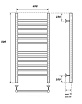 Полотенцесушитель электрический Point PN10148SE П12 40x80 хром