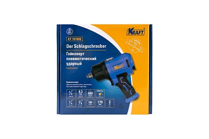 Пневматический ударный гайковерт Kraft KT 707008