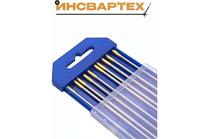 Электроды вольфрамовые Инсвартех WL-15, золотистые, 10 шт в пенале, d2.0 мм IST0013