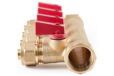 Коллектор с шаровыми кранами PROFACTOR в/н 3/4&quot; х 4 вых 16 цанга PF MVP 266.4