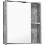 Зеркальный шкаф Руно Эко 60 см серый бетон, 00-00001186