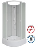 Душевая кабина Niagara Promo P100/26/MT/BK 100x100 стекло матовое, без крыши и г/м