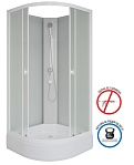 Душевая кабина Niagara Promo P100/26/MT/BK 100x100 стекло матовое, без крыши и г/м