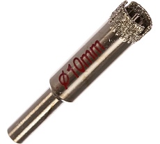 Коронка алмазная по стеклу и керамике (2 шт; 10 мм) Практика 777-246