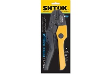 #ЗНАЧ! SHTOK Пресс-клещи ПК-23+, матрица, профиль трапеция, 2 x (0.5 - 6.0) мм2, серия VEGA 03703