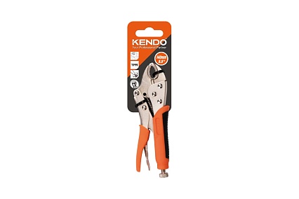 Зажимные клещи KENDO с нескользящей ручкой 140 мм/5-1/2" 11601