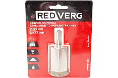 Сверло-коронка алмазная по керамограниту 35 мм Redverg 6627091