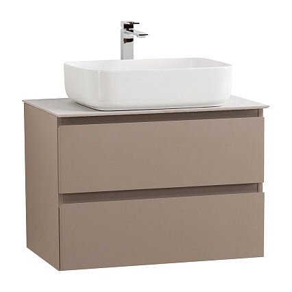 Мебель для ванной BelBagno Kraft 70 см со столешницей, эмаль, Бежевый матовый