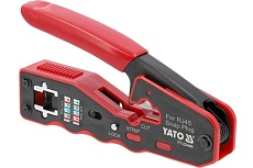Клещи обжимные для сквозных разъемов Yato RJ45 и RJ45 YT-22440