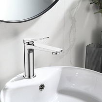 Смеситель для раковины BelBagno UNIQUE-LVM-CRM-W0 хром
