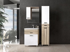 Зеркальный шкаф Style Line Ориноко 60 см белый/бежевый