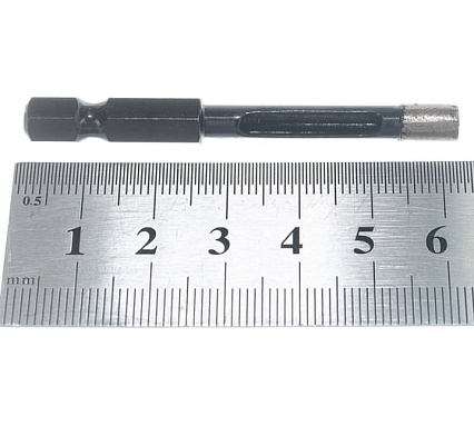 Коронка алмазная по керамограниту, серебряная пайка (5 мм) TRIO-DIAMOND GCB751