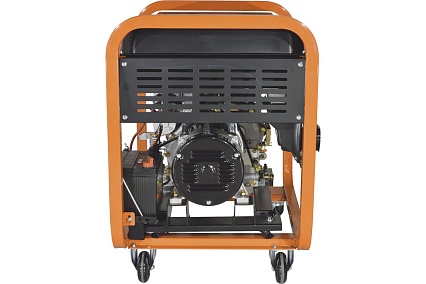 Генератор Carver PPG-11000DE дизель, LT-1100F, 8,5/9,5 кВт, 220 В, бак 20л, э/старт, колеса, медь 01.020.00025