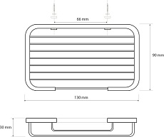 Мыльница Bemeta Cytro 146208302 13 см