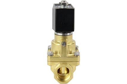 Электромагнитный клапан DN.ru V2W-1000P-NC Ду50 Ру0.4-16 НЗ PTFE 24В DC D130-02345