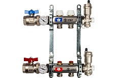Коллектор из нержавеющей стали в сборе без расходомеров STOUT 2 выхода SMS 0912 000002