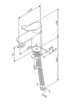 Смеситель для раковины Am.Pm X-Joy F85A02100 хром