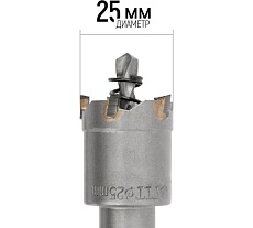 Коронка кольцевая с карбидными вставками Профи 25 мм FIT IT 36825