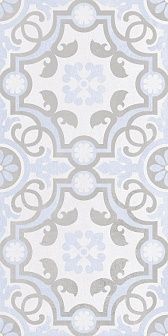 Плитка Laparet Depo голубой узор 25х50 см, 34017