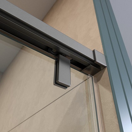 Душевая дверь BelBagno SOFT_CLOSE-1-BF-1-120-C-GM 120x200 прозрачная, оружейная сталь Душевая дверь BelBagno SOFT_CLOSE-1-BF-1-120-C-GM 120x200 прозрачная, оружейная сталь