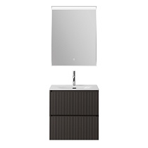 Тумба с раковиной BelBagno Uno-Mini 60 см Темно-серый матовый