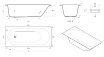 Ванна из искусственного камня Vincea Солид Серфейс (Solid Surface) VBT-8SB1-1800 белая матовая 180х80 см