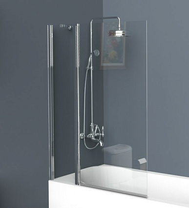 Шторка для ванны BelBagno UNO-V-11-120/150-C-Cr 120x150 прозрачная