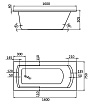 Акриловая ванна Santek Монако XL 160x75