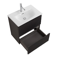 Тумба с раковиной BelBagno Uno-Mini 50 см Темно-серый матовый