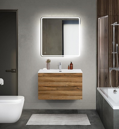 Мебель для ванной BelBagno Marino-Cer-Mini 80 см Rovere Rustico