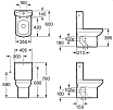 Чаша для унитаза Roca Dama Senso Compacto 342518000