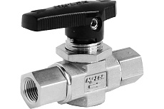 Шаровой кран Hy-Lok 102 серии, проходной, NPT 1/8&quot; внутр. - NPT 1/8&quot; внутр HB1-F-2N-PK