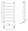 Полотенцесушитель водяной Aquanet Romeo 60x100 см золото