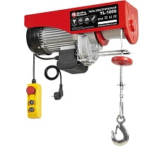 Электрическая таль Quattro Elementi TL-1000 1600 Вт, 500/1000 кг, трос 12 м, блок полиспаст в компл. 793-701