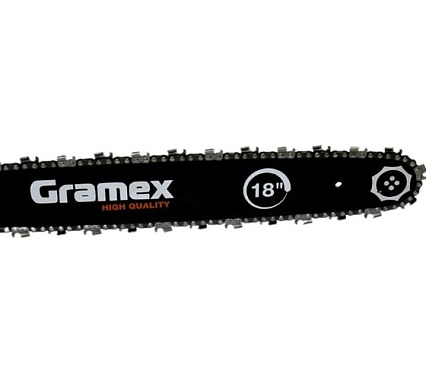Пила бензиновая цепная Gramex CS-1835 2,5 кВт, 3,5 л.с, шины 18 дюймов/45 cм 0,325 дюйма, 1,3 мм-72 зв 1/2 29647