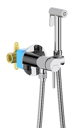 Смеситель Aquatek Европа AQ1021CR с гигиеническим душем, хром