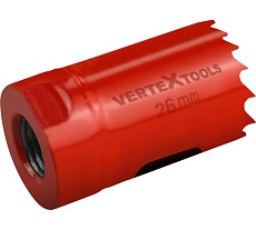 Коронка биметаллическая по металлу 26 мм Vertextools 2525-26