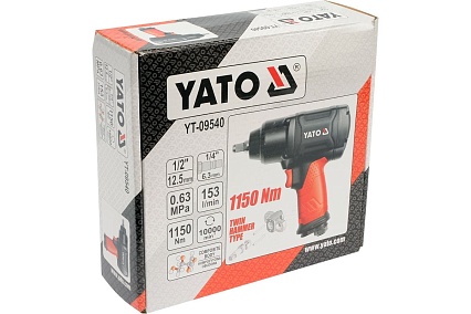 Пневматический гайковерт Yato 1/2 1150 Nm YT-09540