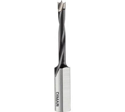 Сверло присадочное глухое правое 5x35 мм, L70. хвостовик 10x25 мм, тройной ресурс Dimar 2017317