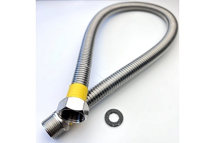 Сильфон для газа в оплетке ПВХ 3/4", 1.2 м, ВР/НР Профитт 4829794