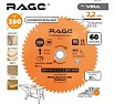 Диск пильный универсальный 350 мм (14”), Z60, посадка 50+30 мм RAGE By VIRA 594242