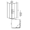 Душевой уголок Grossman Galaxy 300.K33.01.1010.10.00 100x100 прозрачный, хром