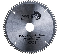 Диск пильный по ламинату и алюминию (190х30/20 мм; 72TPI) Pilorama 511972