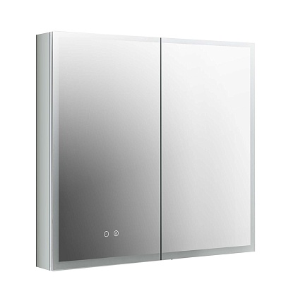 Зеркальный шкаф Aquatek 80x70 см с подсветкой, антипар, хром AQ7803B-MLC