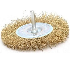 Корщетка тип &quot;колесо&quot; 100 мм, стальная проволока 0.3 мм для дрели Willmark 38510К