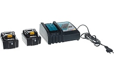 Набор аккумуляторов BL1840B 18В, 4.0 Ач + зарядное устройство DC18RC + кейс MakPac Makita 198310-8