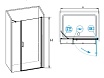 Душевая дверь RGW Leipzig LE-08 140x195 распашная