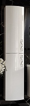Шкаф пенал Aima Amethyst 30П White L выпуклый У52810