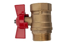 Шаровой кран для воды ОПТИМА 1" г/ш бабочка SOFMB001