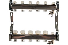 Коллекторный блок Gekon для теплого пола и радиаторного отопления 1x3/4EU отв.-5, GK 73105